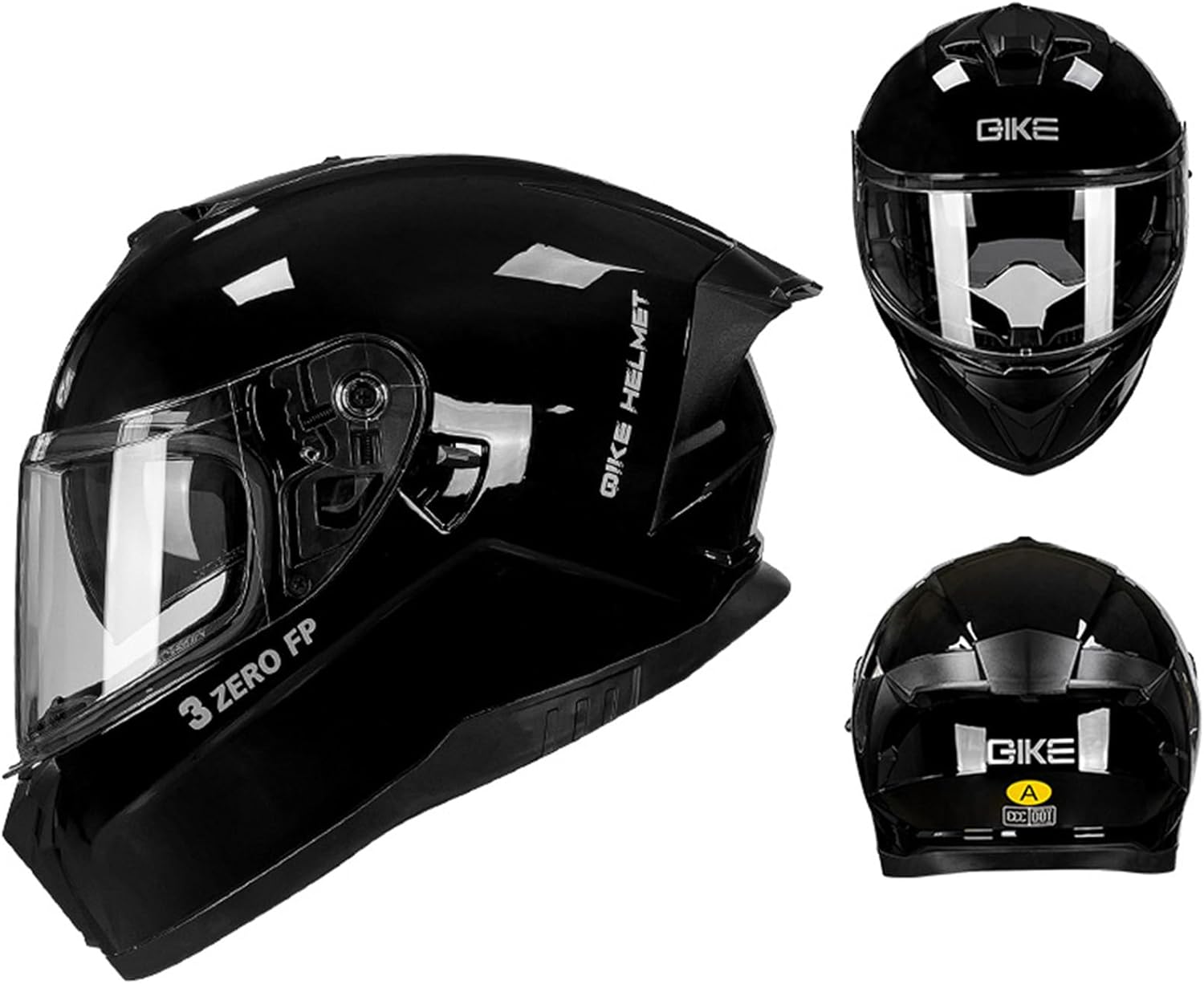 QIKE-FP03 バイク フルフェイス 全帽 DOT国際安全認証 メンズ レディース ダブルシールド インナースモークシールド ス