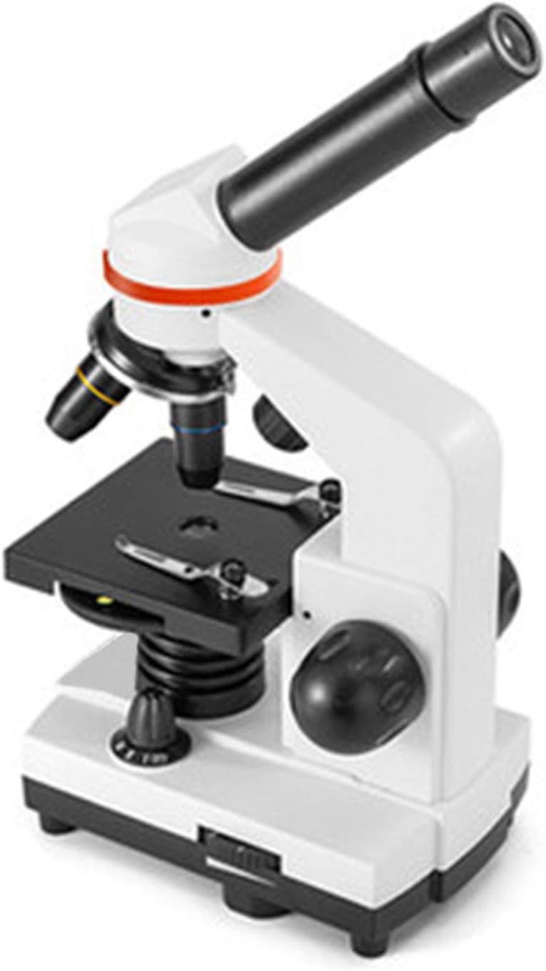 初心者用顕微鏡 40x-1600x 生物顕微鏡接眼レンズ(10x/20x) 対物レンズ(4X 10x 40x) LED 上下光源 4