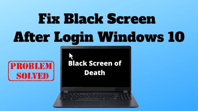 Read more about the article How to solve laptop screen is on but black in 2024 ( Updated Method)